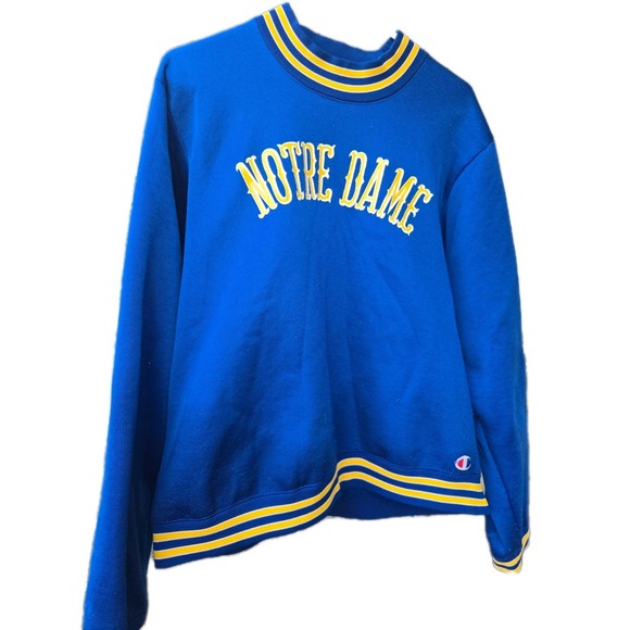 Champion Other - Vtg 70s Champion Products Blue Bar Notre Dame Sweatshirt XL USA Made AS-IS